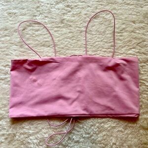 Pink crop top